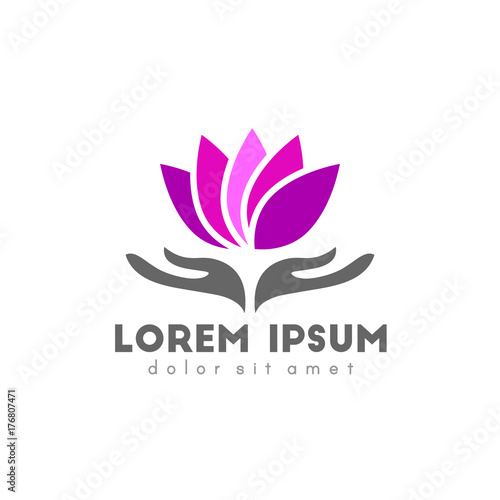 Free Download Lotus flower logo design - GFXLoad