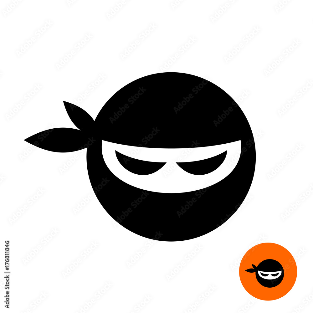 Ninja warrior head icon Ninja warrior head icon