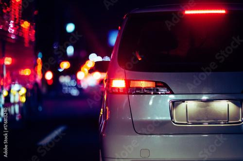 夜の道路 交通イメージ © beeboys