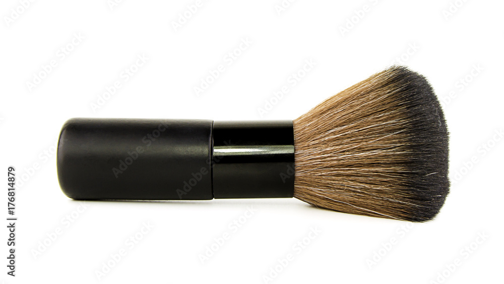 female cosmetics brushes for make up brush powder blusher isolated on white background. cosmetic brushes for a make-up, various width and used for the various purposes. female cosmetics brushes for make up brush powder blusher isolated on white background. cosmetic brushes for a make-up, various width and used for the various purposes.