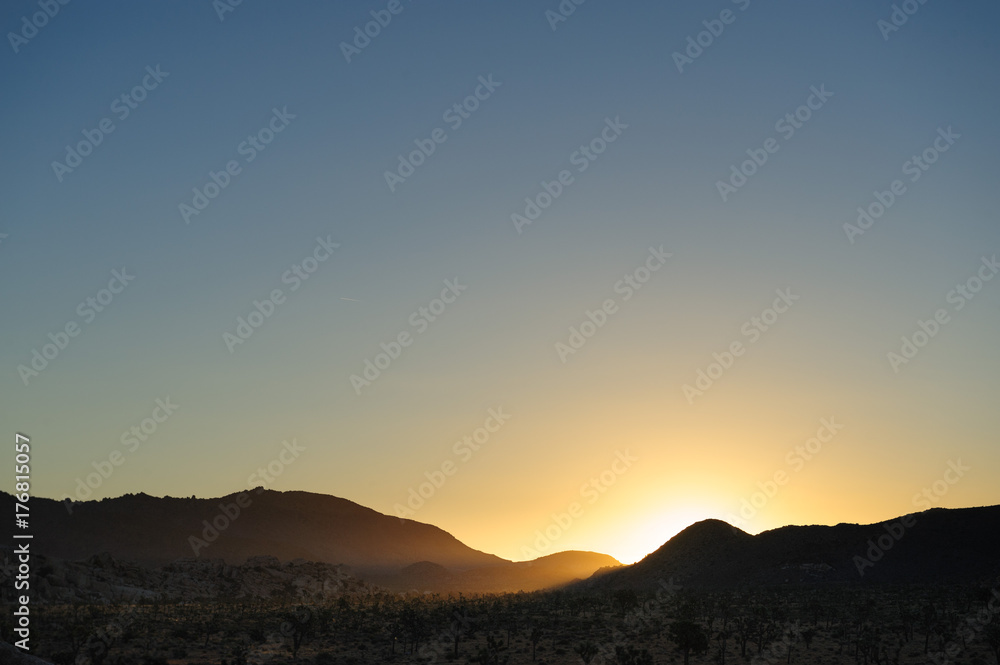 Sunrise over Joshua Tree National Park Sunrise over Joshua Tree National Park