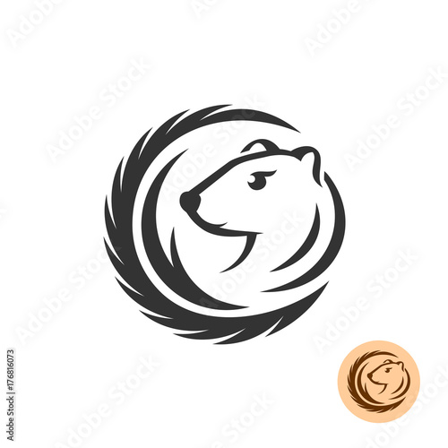 Mink elegant logo.