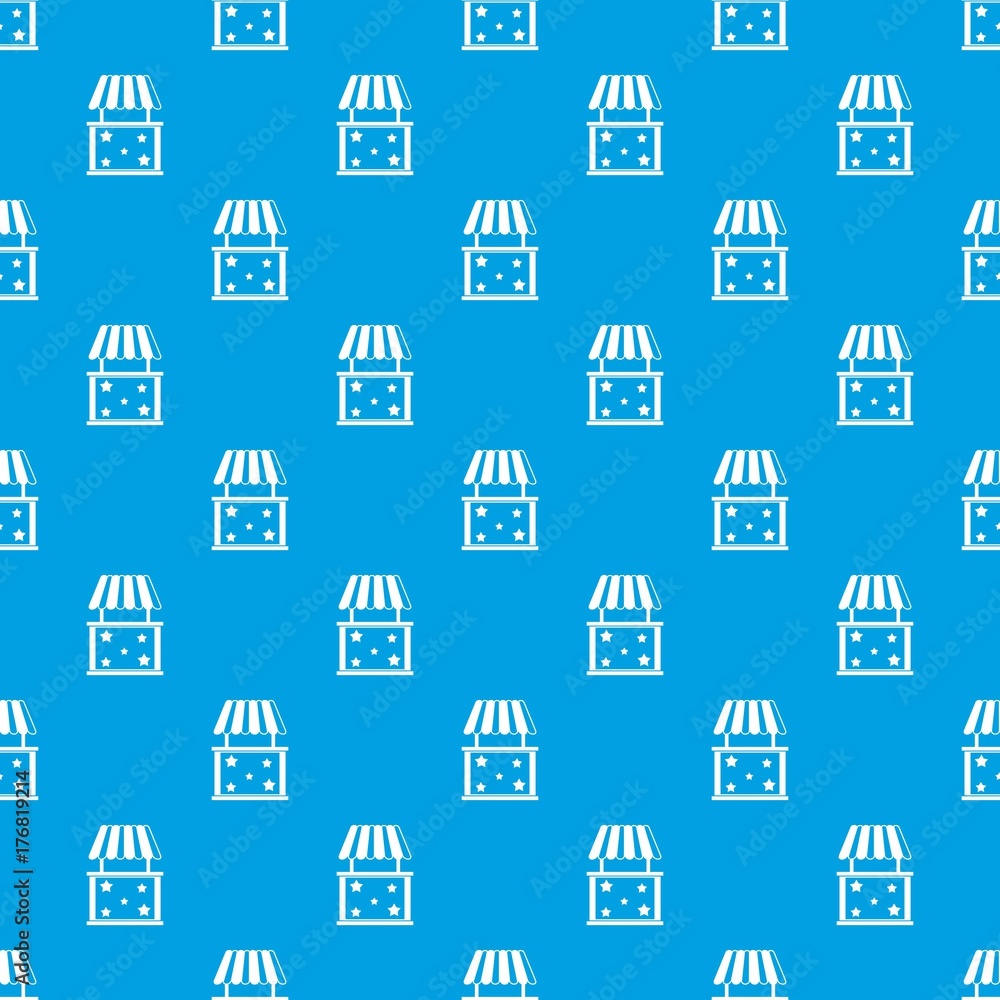 Kiosk pattern seamless blue Kiosk pattern seamless blue