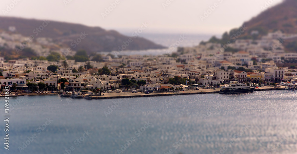 Vue miniature du village de Patmos