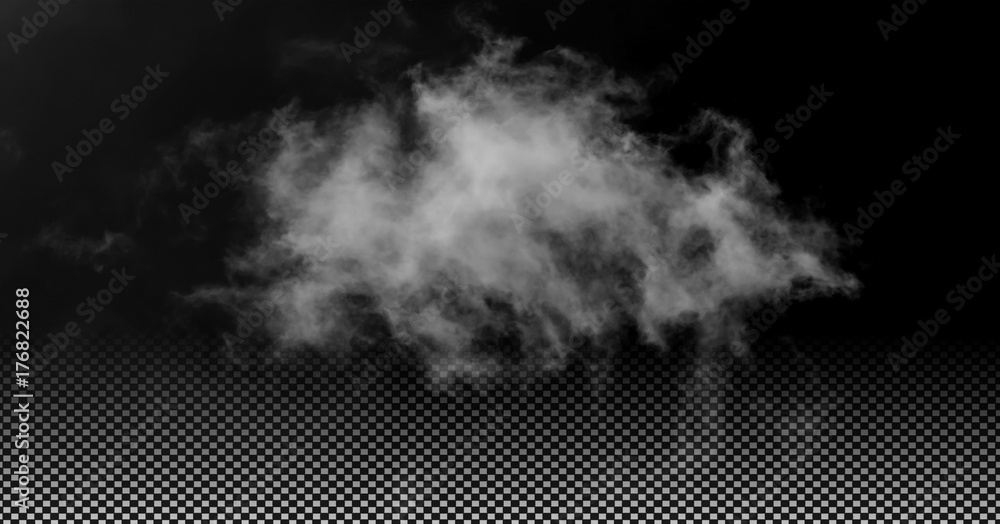 Fototapeta premium Fog or smoke isolated transparent