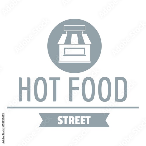 Urban stand logo, simple gray style