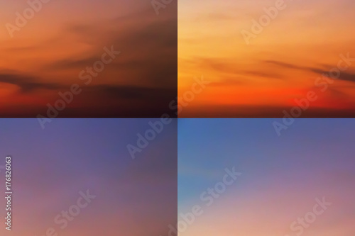 tropical sunset Sky background. Clouds