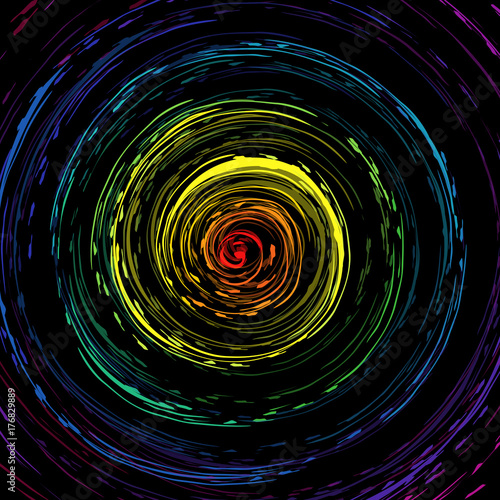 Colorful whirl pattern