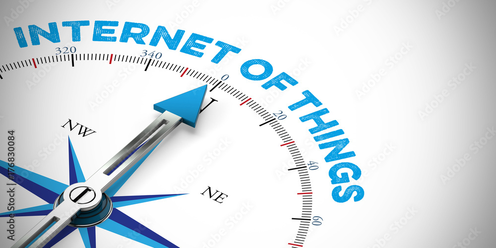 Internet of Things Konzept auf Kompass Internet of Things Konzept auf Kompass
