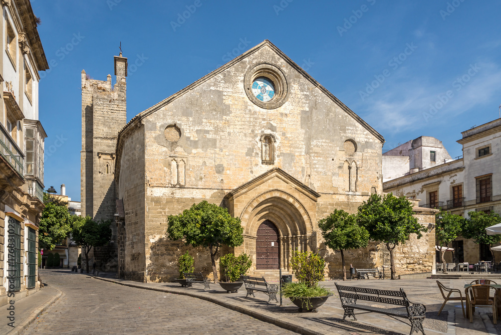 San Dionisio church at the Asuncion square in Jerez de la Frontera, Spain