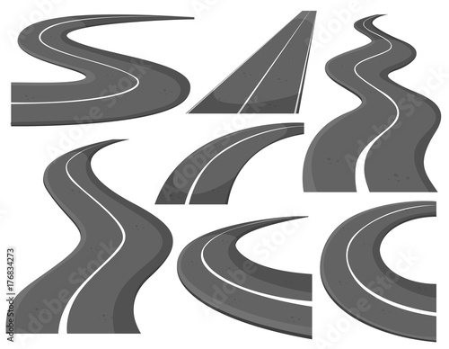Different design of roads