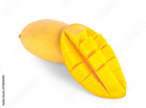 mango fruit isolated on white background