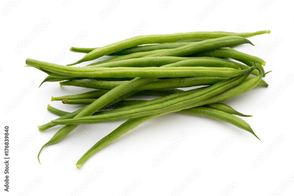 Green beans isolated on a white background. Green beans isolated on a white background.