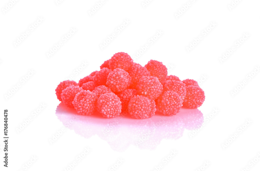 Jelly berry on white background Jelly berry on white background