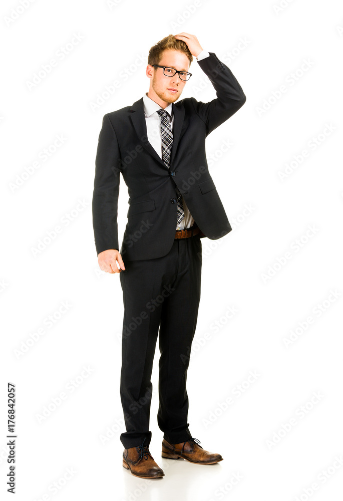 Full length portrait on young handsome man. Full length portrait on young handsome man.