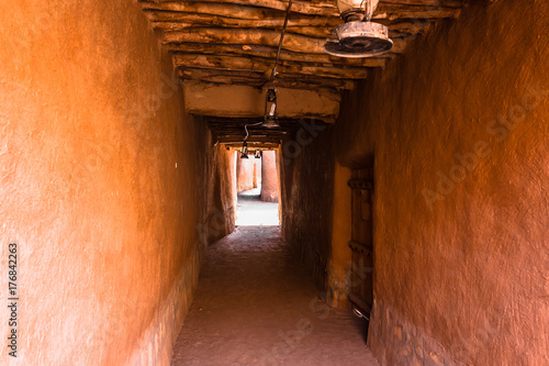 Traditional Arab mudbrick architecture  Riyadh Province  Saudi Arabia