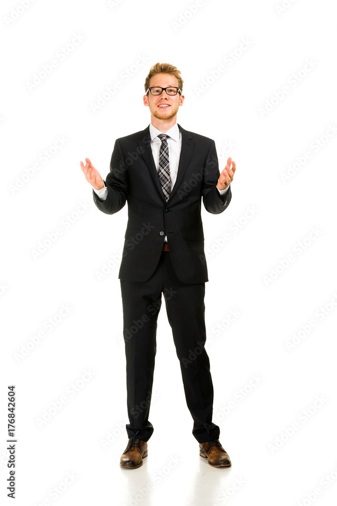 Full length portrait on young handsome man. Full length portrait on young handsome man.
