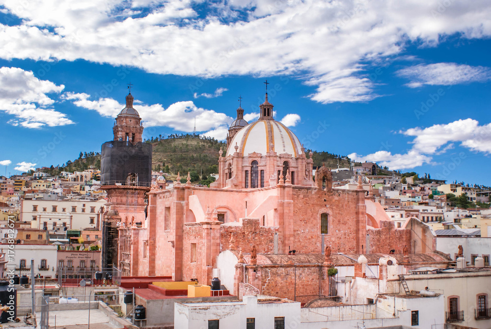 The Cathedral of Our Lady of the Assumption of Zacatecas, Mexico. Unesco World Heritage site.