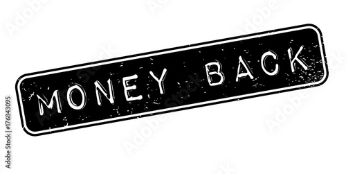 Money Back rubber stamp. Grunge design with dust scratches. Effects can be easily removed for a clean, crisp look. Color is easily changed.