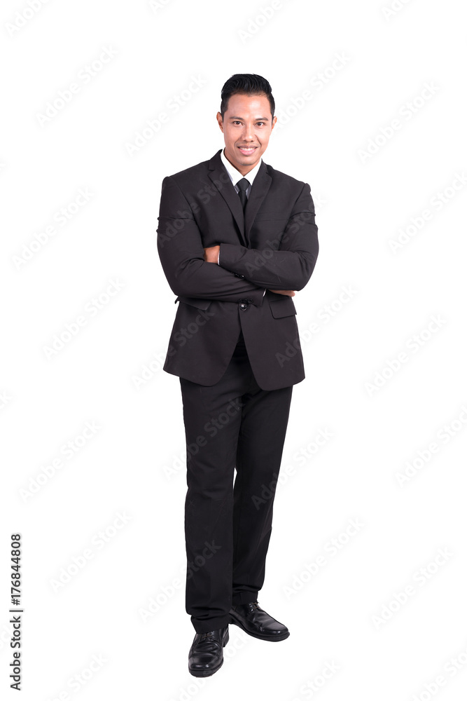 business, people and office concept - happy smiling Asian businessman - isolated over a white background business, people and office concept - happy smiling Asian businessman - isolated over a white background