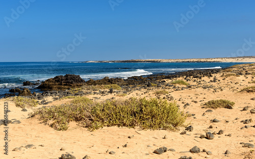 landscape at the Graciosa island  Lanzarote  Canary islands  Spain