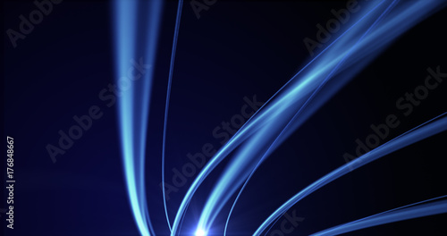 Foto Wavy abstract dark blue perspective background
