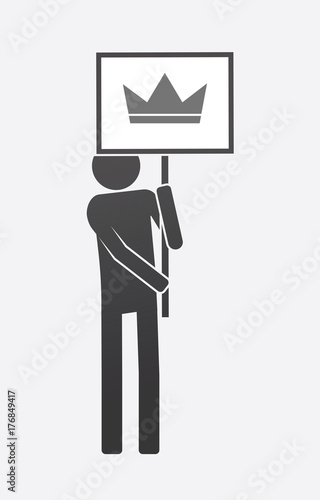 Isolated demonstrator with a crown