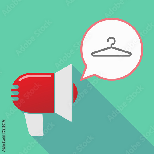 Long shadow  megaphone with a hanger