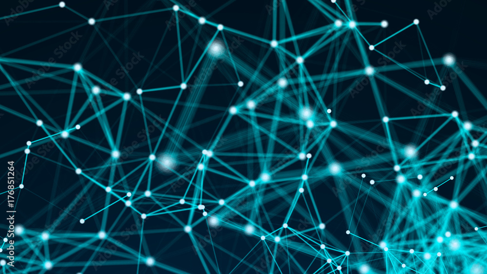 Abstract connection dots. Technology background. Digital drawing blue theme. Network concept Abstract connection dots. Technology background. Digital drawing blue theme. Network concept