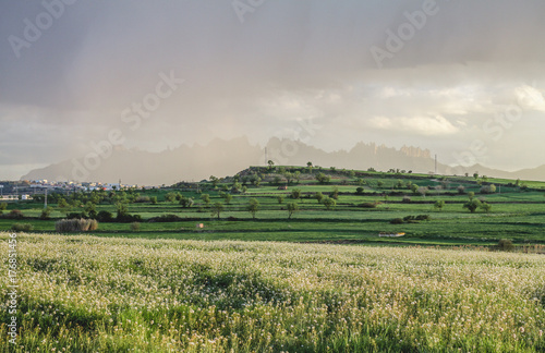 Paisaje lluvioso