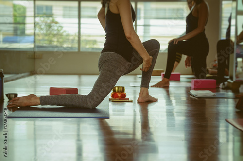 Yoga practice exercise class