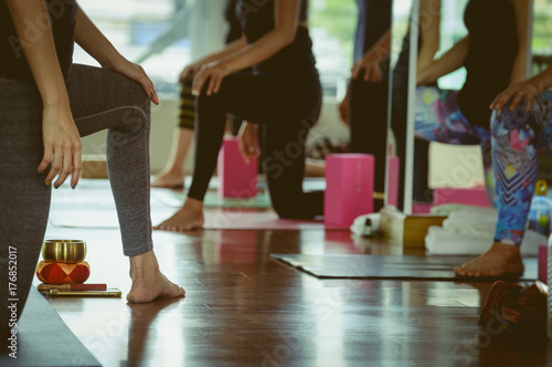 Yoga practice exercise class