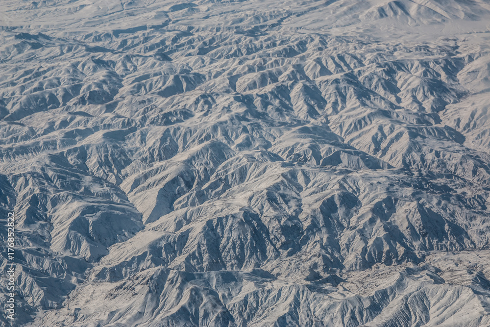 Fototapeta premium Snowy Mountains Winter Landscape 