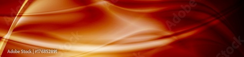Fototapeta Naklejka Na Ścianę i Meble -  Abstract dark orange waves banner design