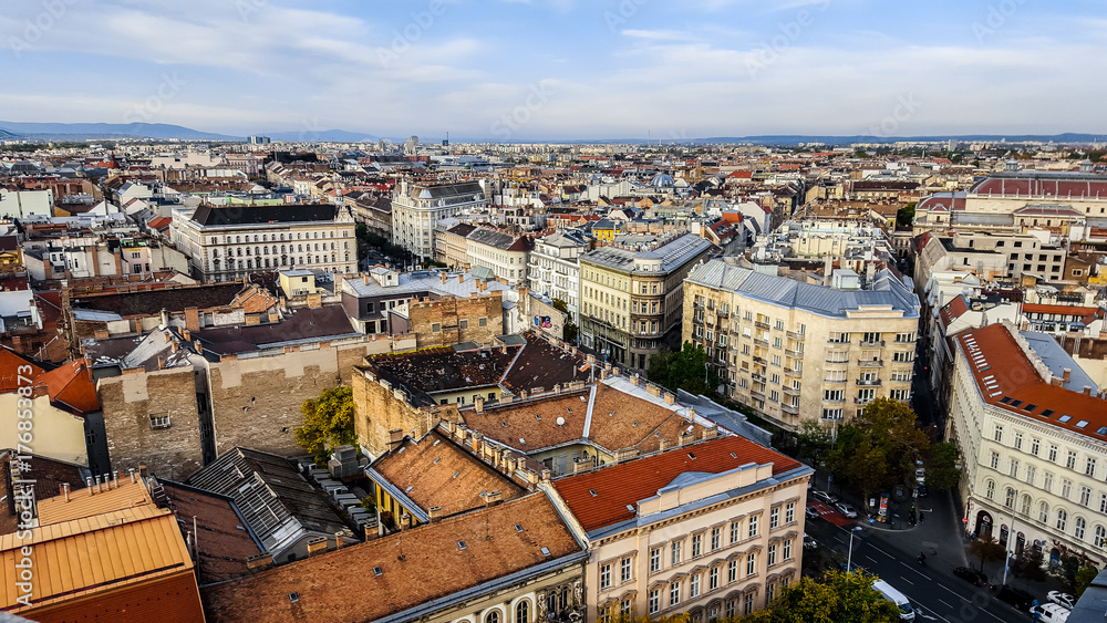 Panoramic view of Budapest. Hungary.