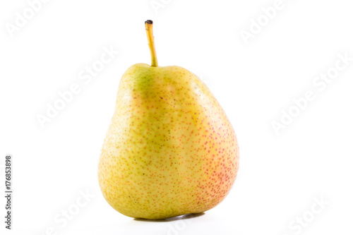 Fresh williams pears or bartlett pear isolated on white background. 