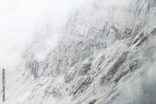 Abstract background of skywalk in winter at Dachstein Glacier, Salzburg area, Austria