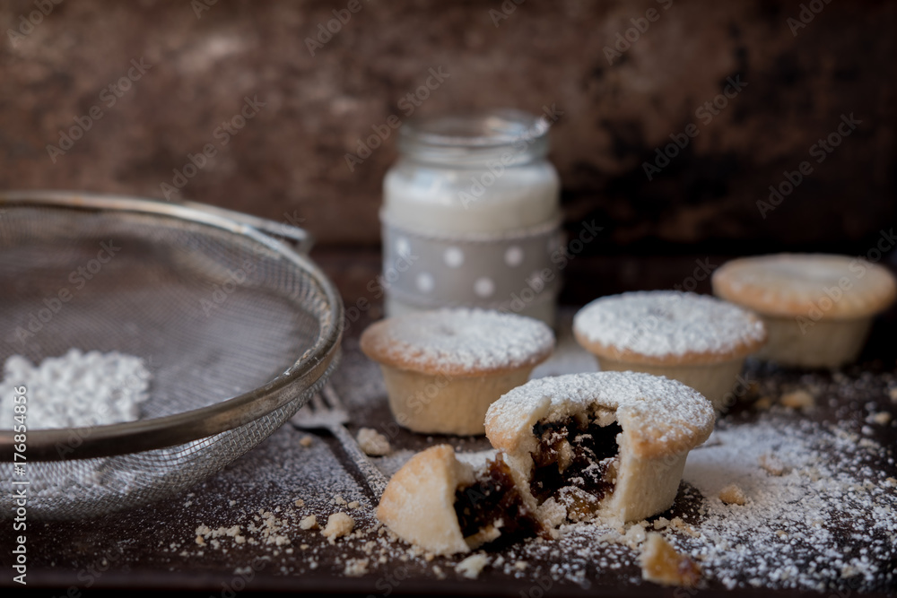 Close up of mince pies Close up of mince pies