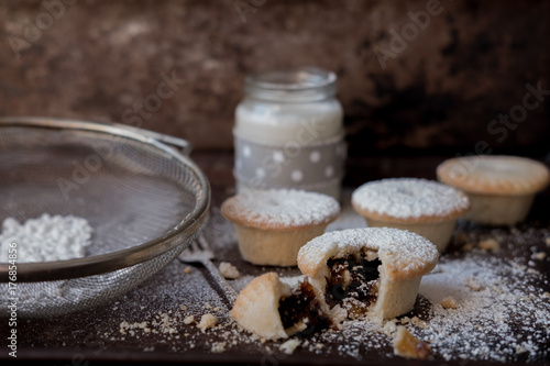 Close up of mince pies