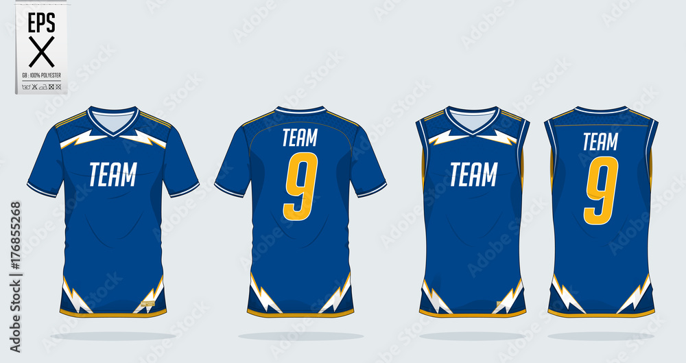 Yellow Basketball Jersey Or Sport Uniform Template Design For