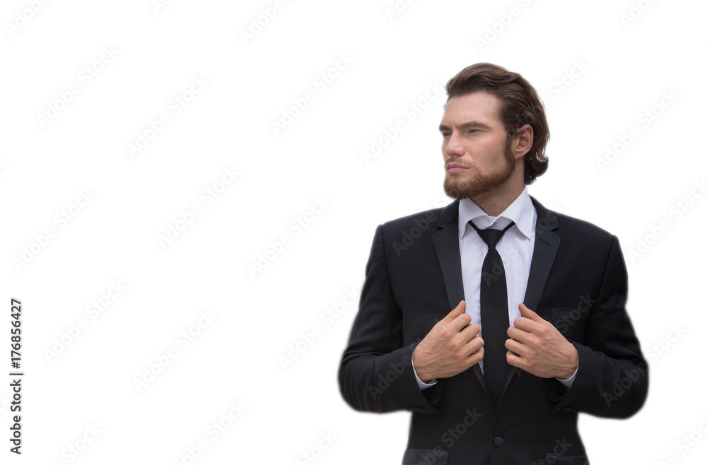 Business man on white background Business man on white background