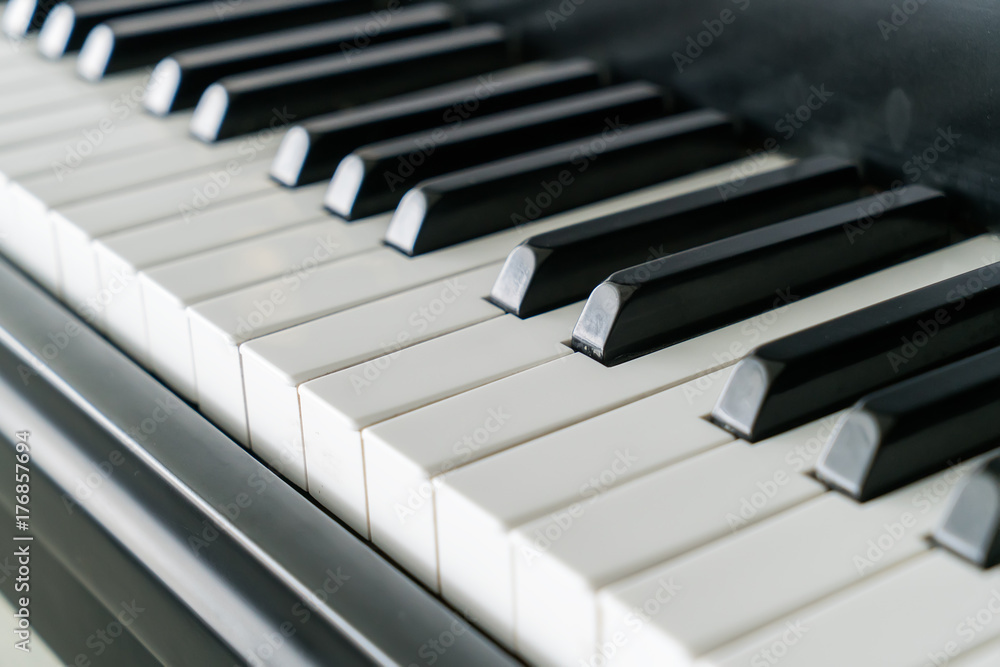 white piano keys, musical keyboard instrument. white piano keys, musical keyboard instrument.
