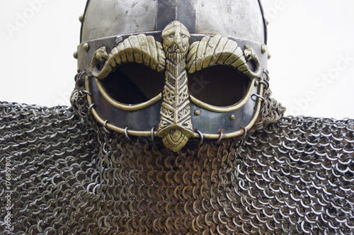 Wallpaper Mural Metal Viking with chainmail Torontodigital.ca