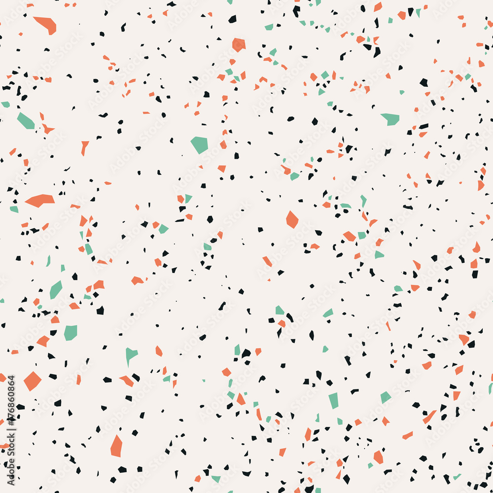 Terrazzo, seamless pattern, marble surface, vector illustration