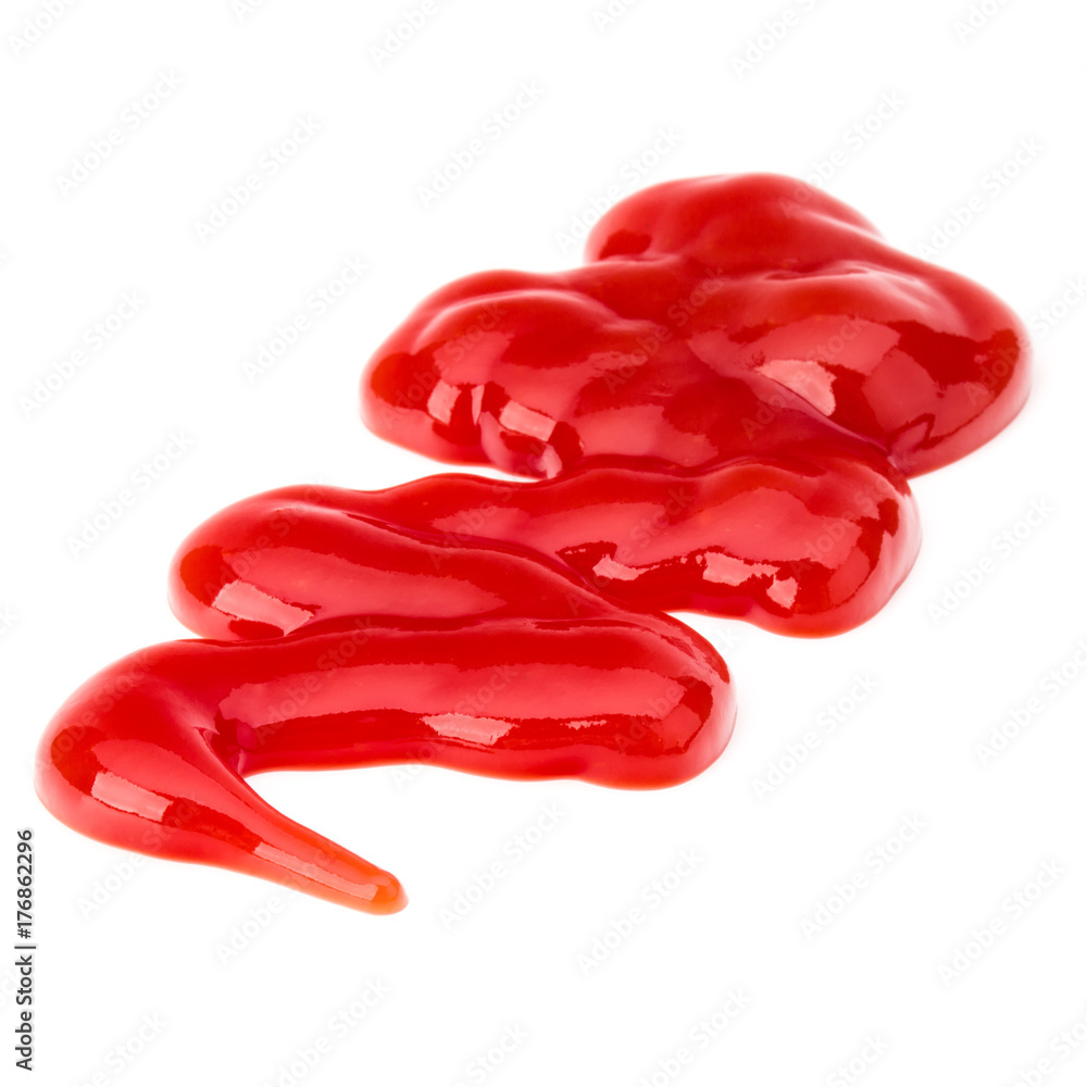 Tomato sauce, ketchup isolated on white background Tomato sauce, ketchup isolated on white background