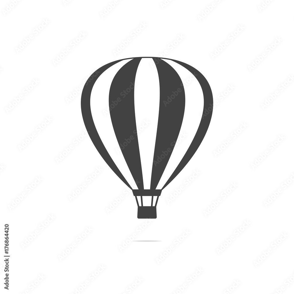 Hot air balloon icon vector transparent Stock Vector | Adobe Stock