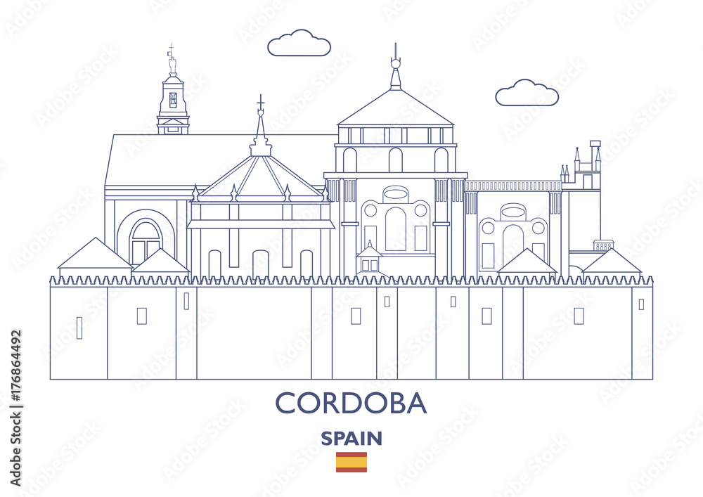 Cordoba City Skyline, Spain