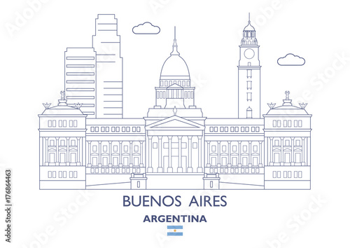 Buenos Aires City Skyline, Argentina