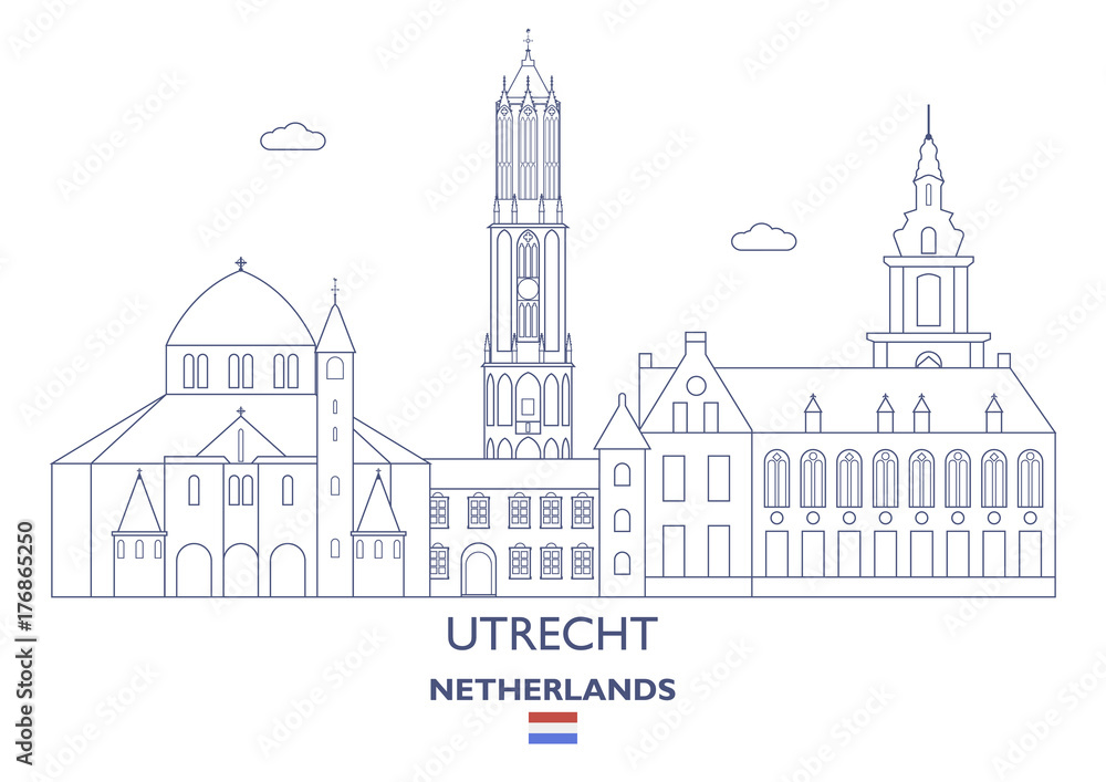 Utrecht City Skyline, Netherlands