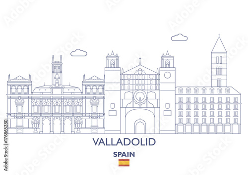 Valladolid Linear City Skyline, Spain photo